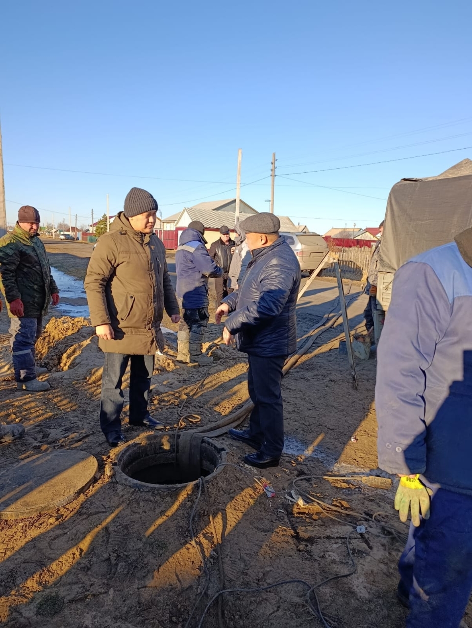 Заместитель председателя Комитета водного хозяйства Министерства водных ресурсов и ирригации РК Аубакиров А.Б. проконтролировал ход реализация работ по реконструкции Соколовского группового водопровода.
