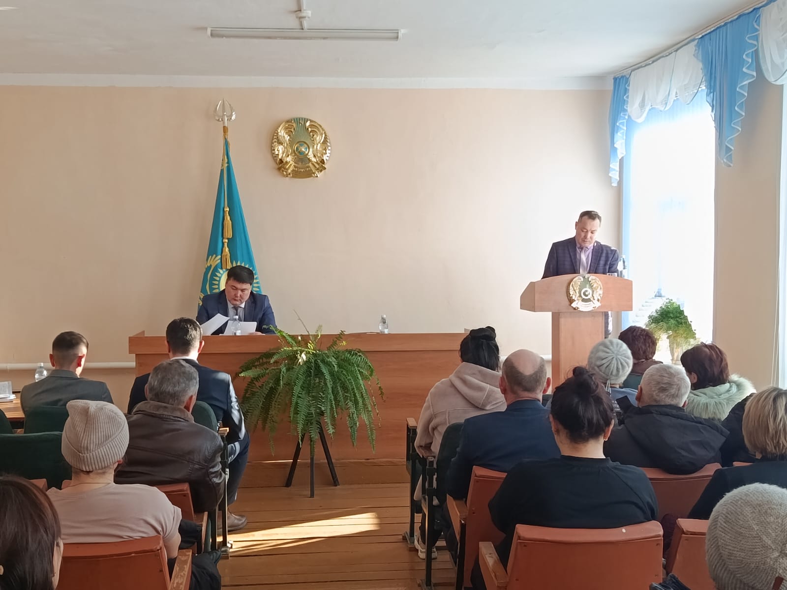 Аудан әкімі Р.Б.Халықовтың Новотроицк ауылдық округінің тұрғындарымен кездесуі