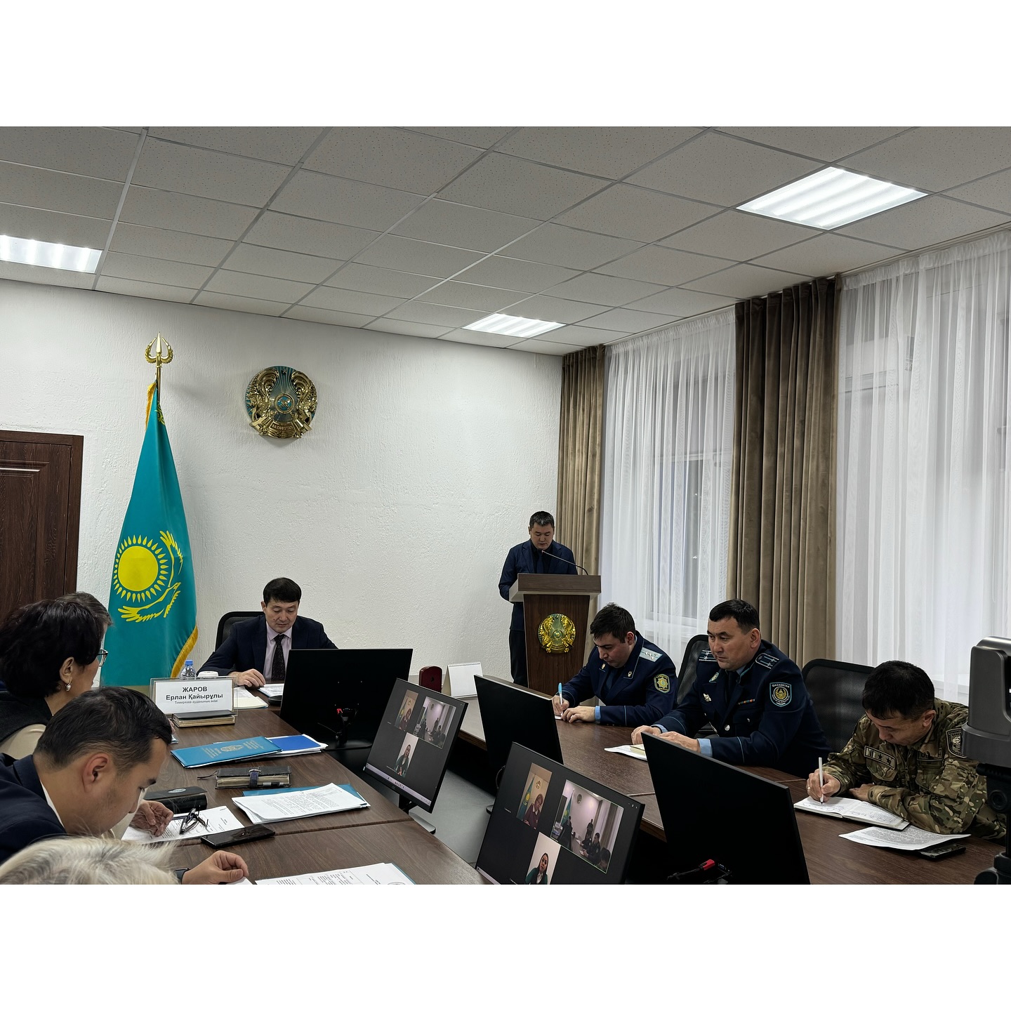 Аппаратное совещание и заседание акимата Тимирязевского района