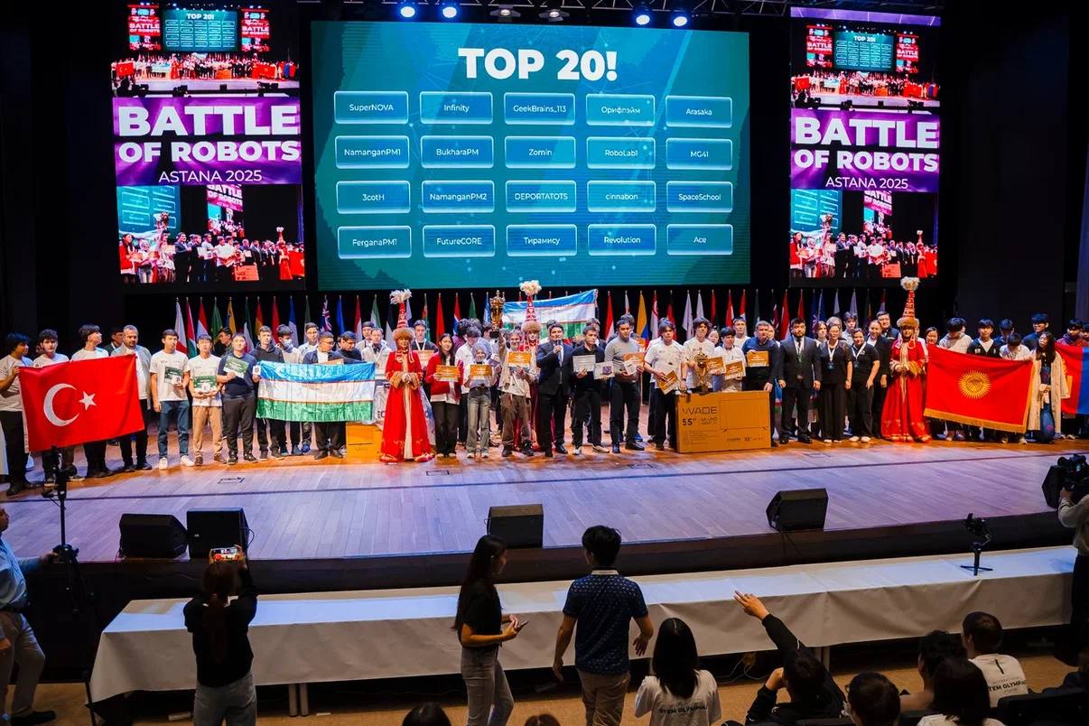 В АСТАНЕ ЗАВЕРШИЛИСЬ МЕЖДУНАРОДНАЯ STEM ОЛИМПИАДА 2025 И БИТВА РОБОТОВ – СТОЛИЦУ ПОСЕТИЛИ ЮНЫЕ ИНЖЕНЕРЫ ИЗ ПЯТИ СТРАН