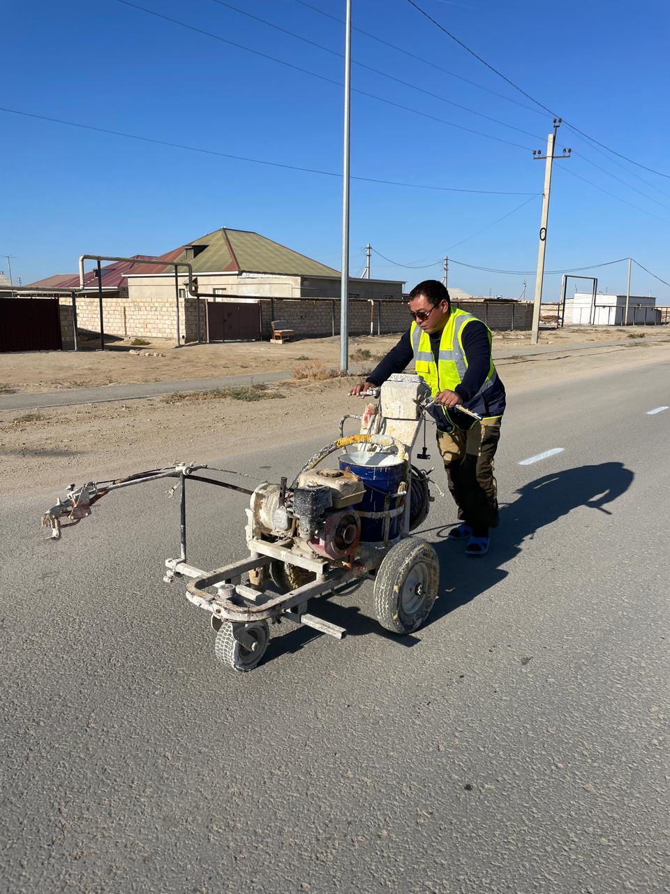 Жол жолақтарын сызу