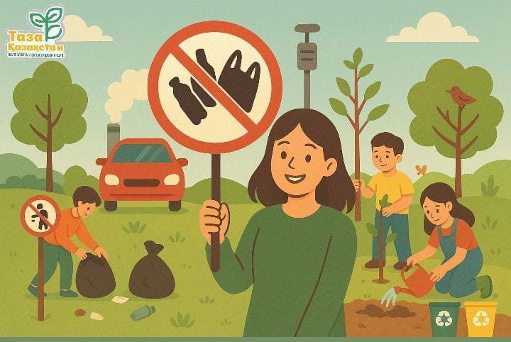 Привитие культуры «нулевой терпимости» к загрязнению окружающей среды и экологическим правонарушениям в рамках инициативы «Таза Қазақстан»