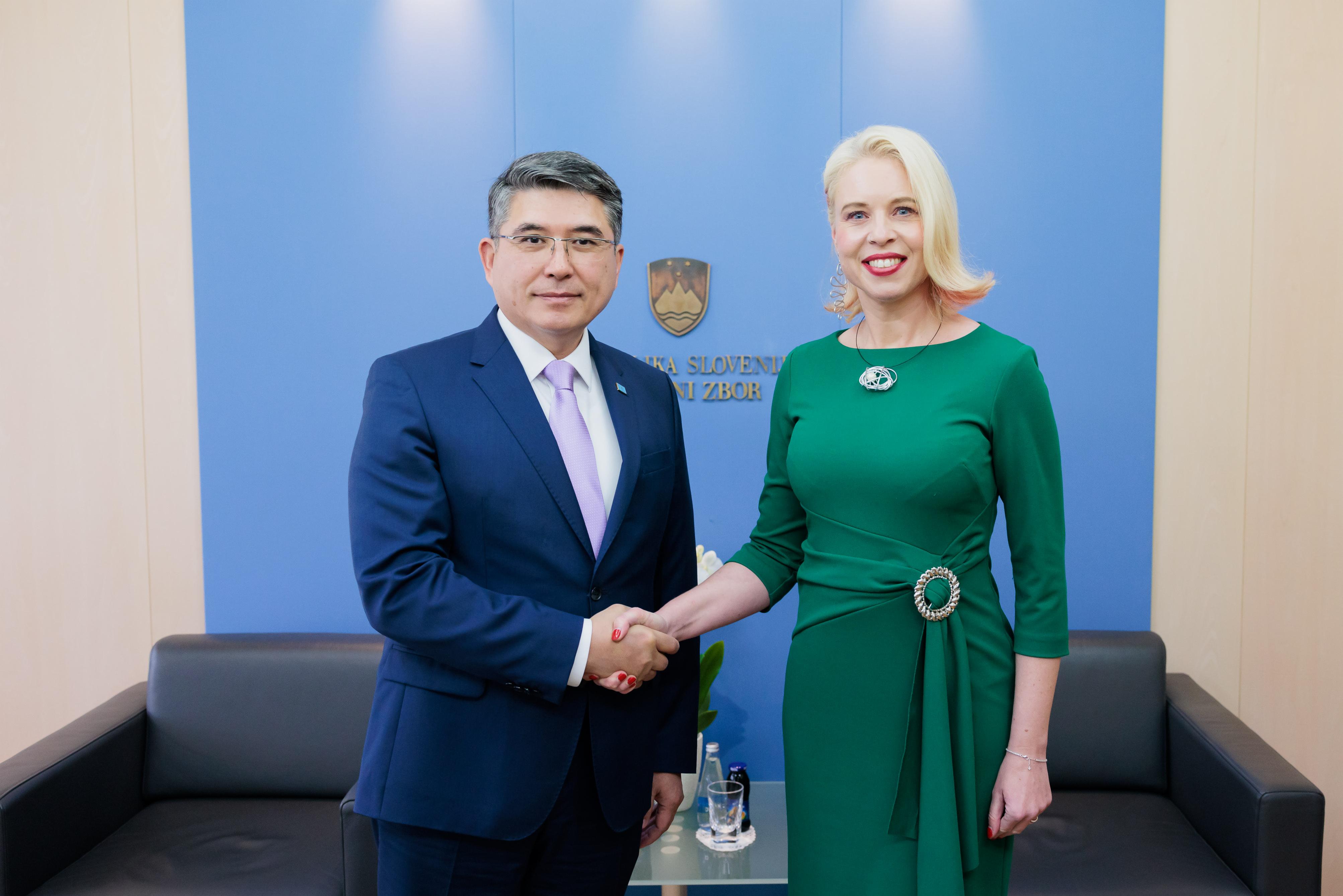 Казахстан и Словения  намерены развивать межпарламентское сотрудничество