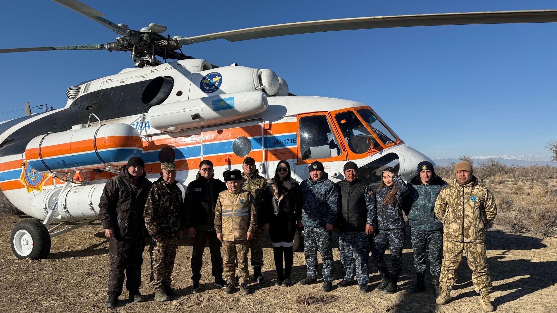 СОТРУДНИКИ ПОЛИЦИИ ПРОВЕЛИ ВЕРТОЛЁТНЫЙ ОБЛЁТ ВДОЛЬ КАПШАГАЙСКОГО ВОДОХРАНИЛИЩА