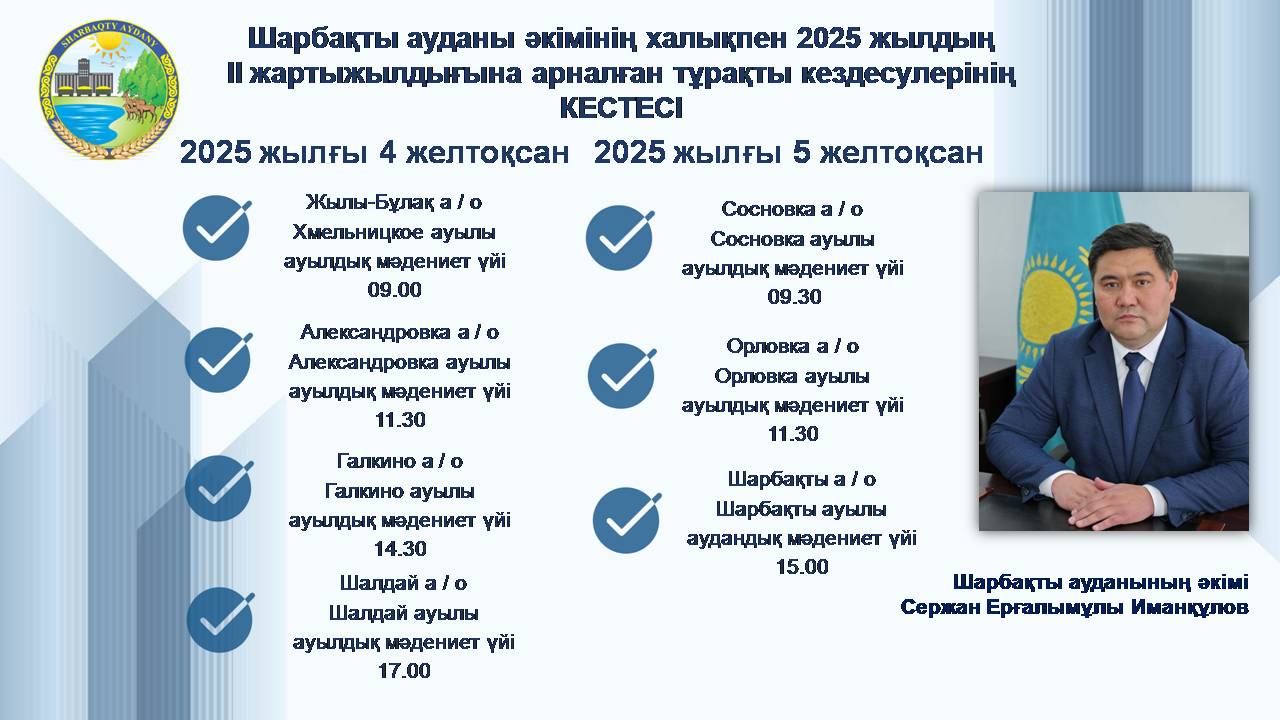 Құрметті аудан тұрғындары!