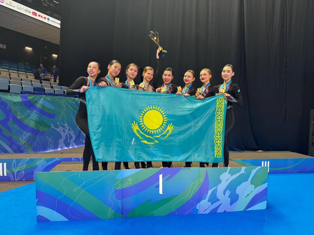 Казахстанские спортсмены по эстетической групповой гимнастике продолжают покорять международные турниры