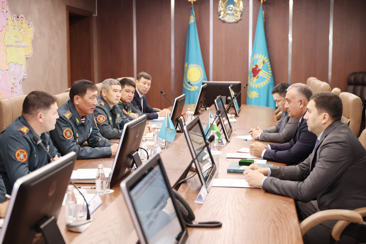 Өзбекстанның ІІМ делегациясы Ұлттық ұланның Бас қолбасшылығында болды