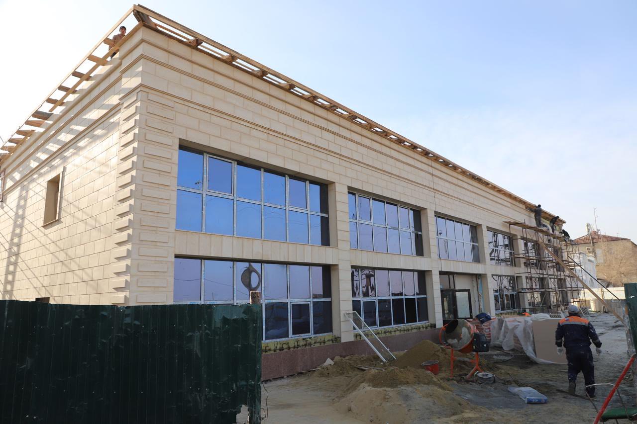 Төретам кентіндегі жүргізіліп жатқан құрылыс-жөндеу жұмыстарына бақылау жүргізілді