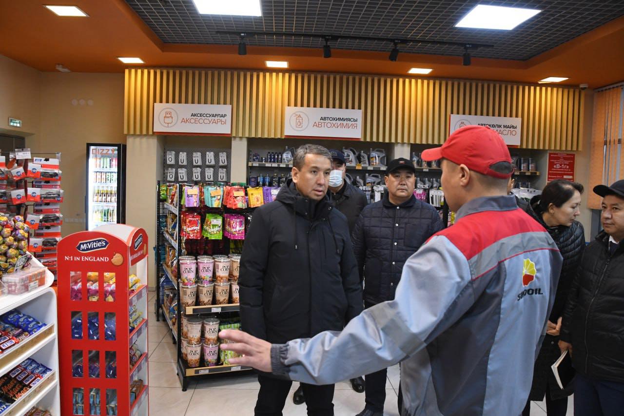 Аким района посетил объекты вдоль курежола