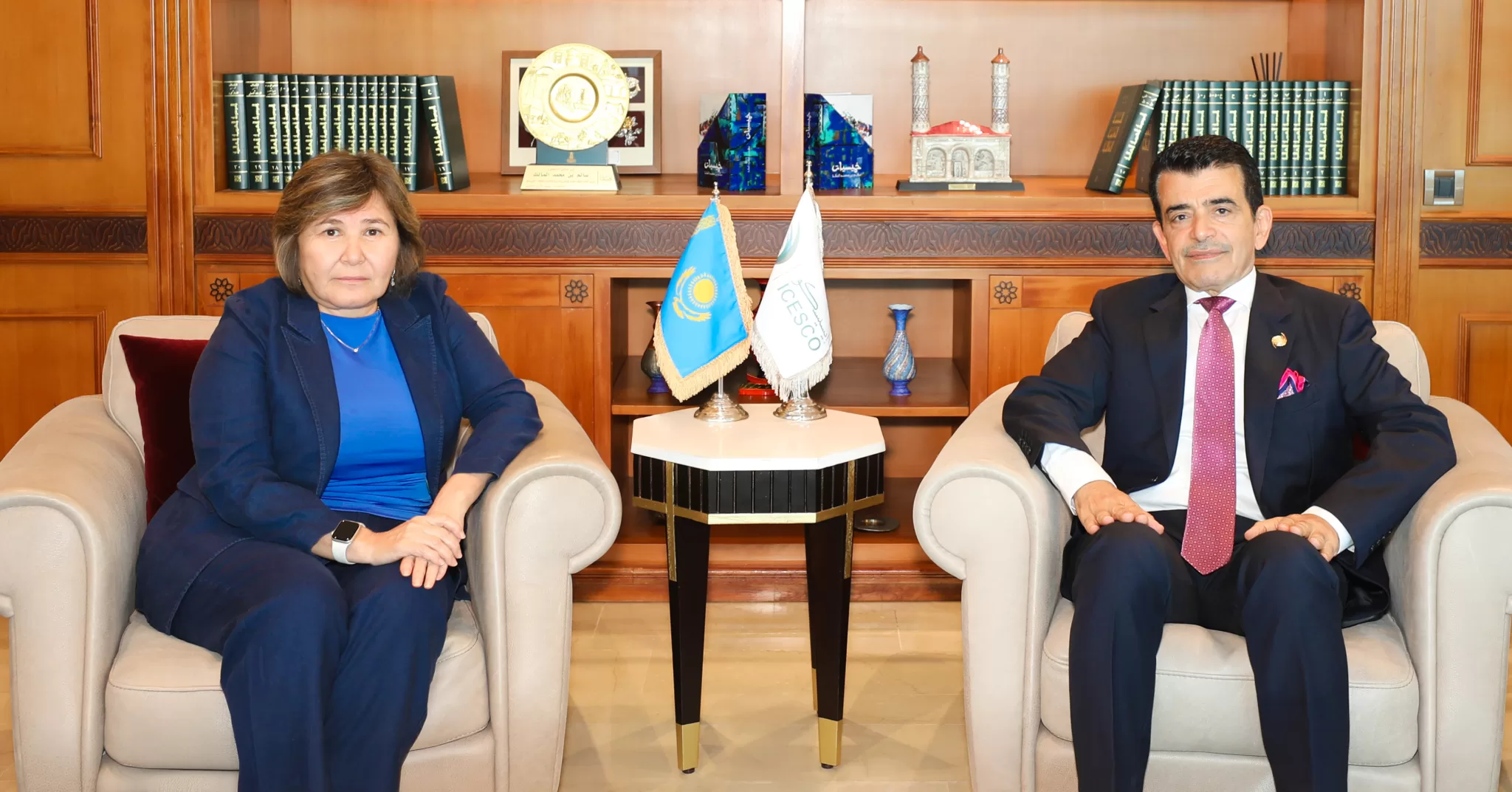 ИСЕСКО Бас директоры Сәлім М. Әл Мәлік Елші Сәулекүл Сайлауқызын қабылдады