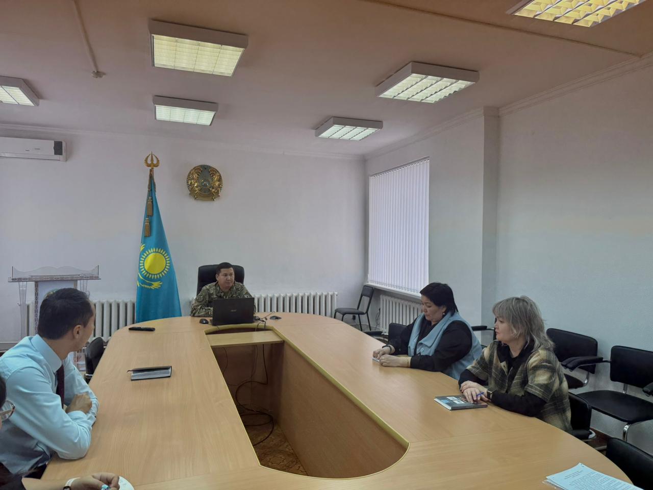 ДЧС Акмолинской области провели обучающее занятие для работников Департамента юстиции Акмолинской области