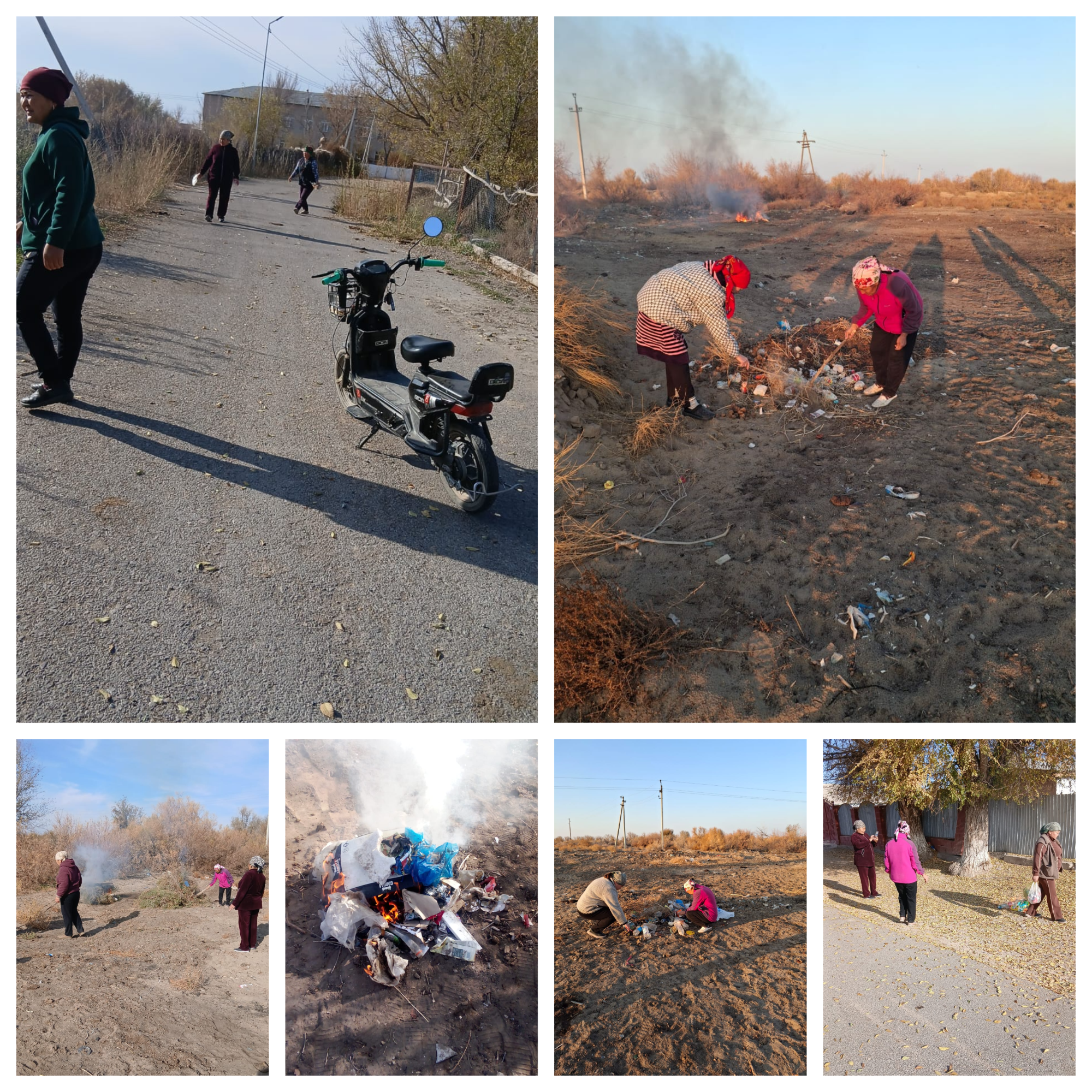 В селе Күшаман организован субботник 1 - Ноябрья