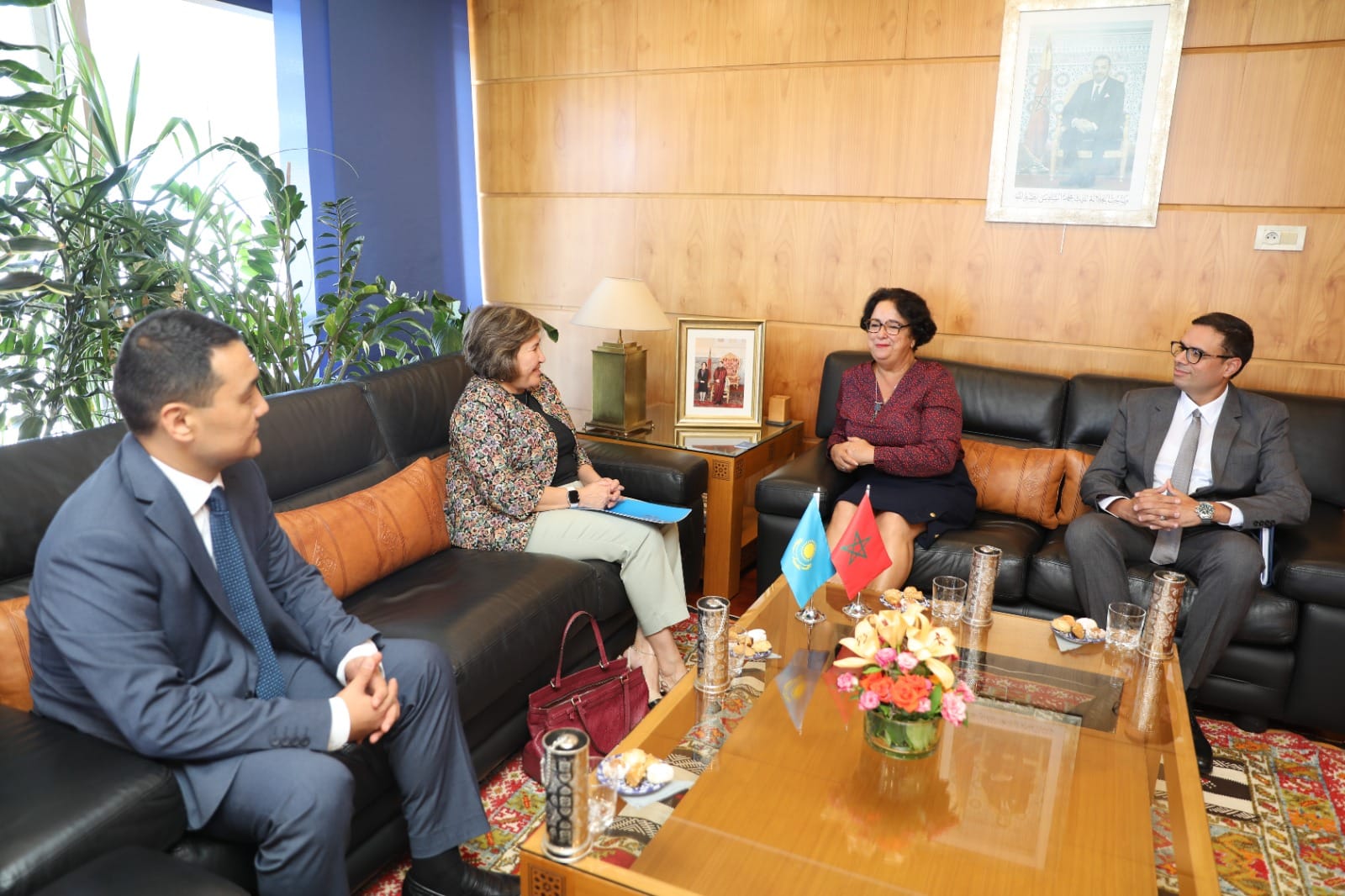 Елші Сәулекүл Сайлауқызы Марокконың Аудиовизуалды байланыс үшін жоғарғы орган директоры Латифа Ахарбахпен кездесу өткізді