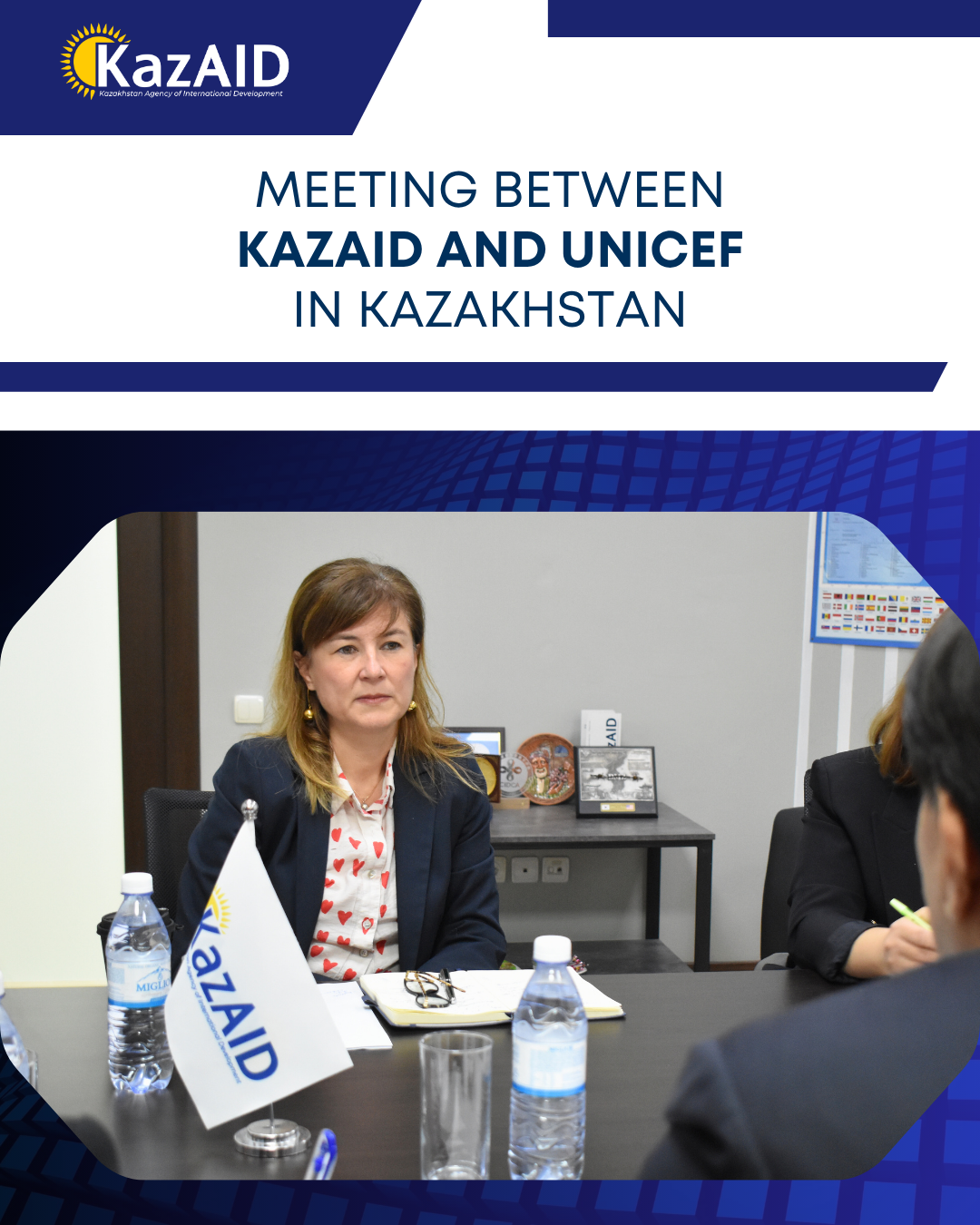 Meeting between KazAID and UNICEF in Kazakhstan