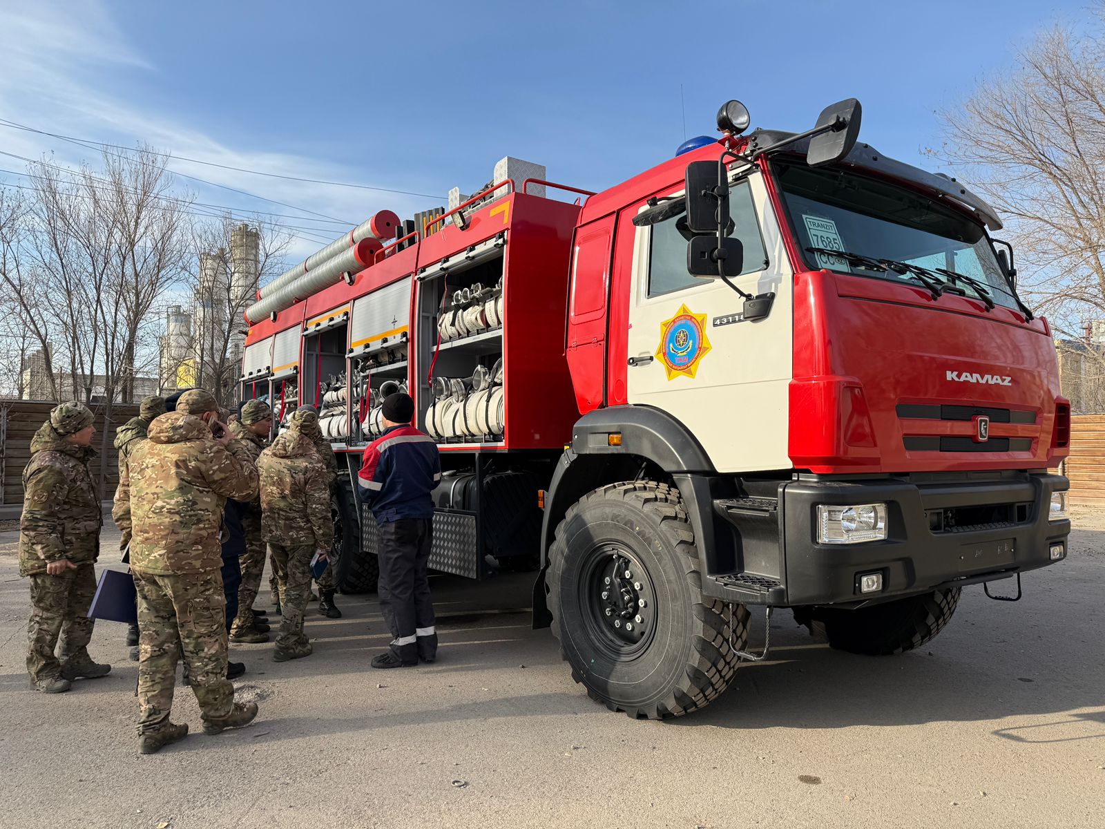 В Астане проведены практические занятия с водителями пожарных автомобилей