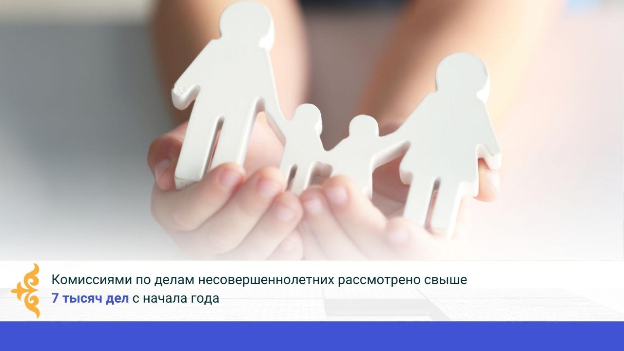 Комиссиями по делам несовершеннолетних рассмотрено свыше 7 тысяч дел с начала года
