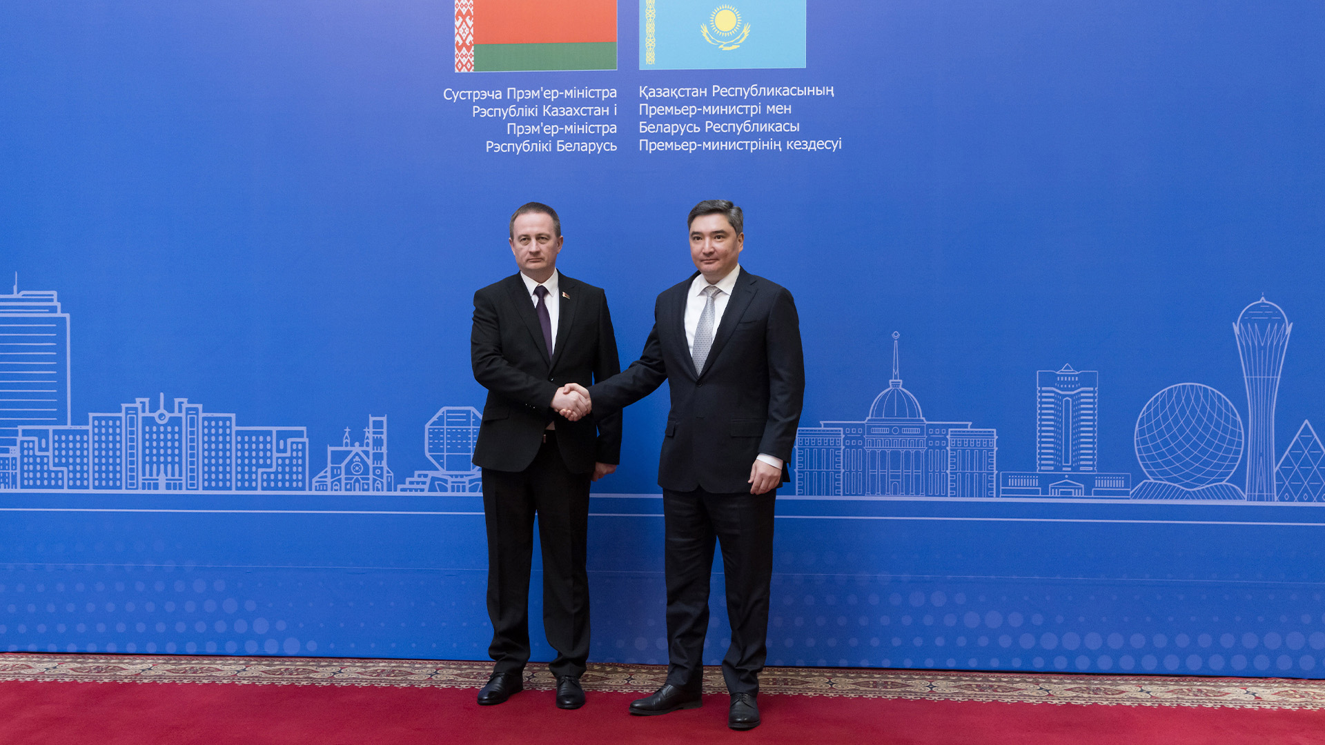 Премьер-министр Казахстана Олжас Бектенов и Премьер-министр Беларуси Александр Турчин обсудили развитие торгово-экономического сотрудничества