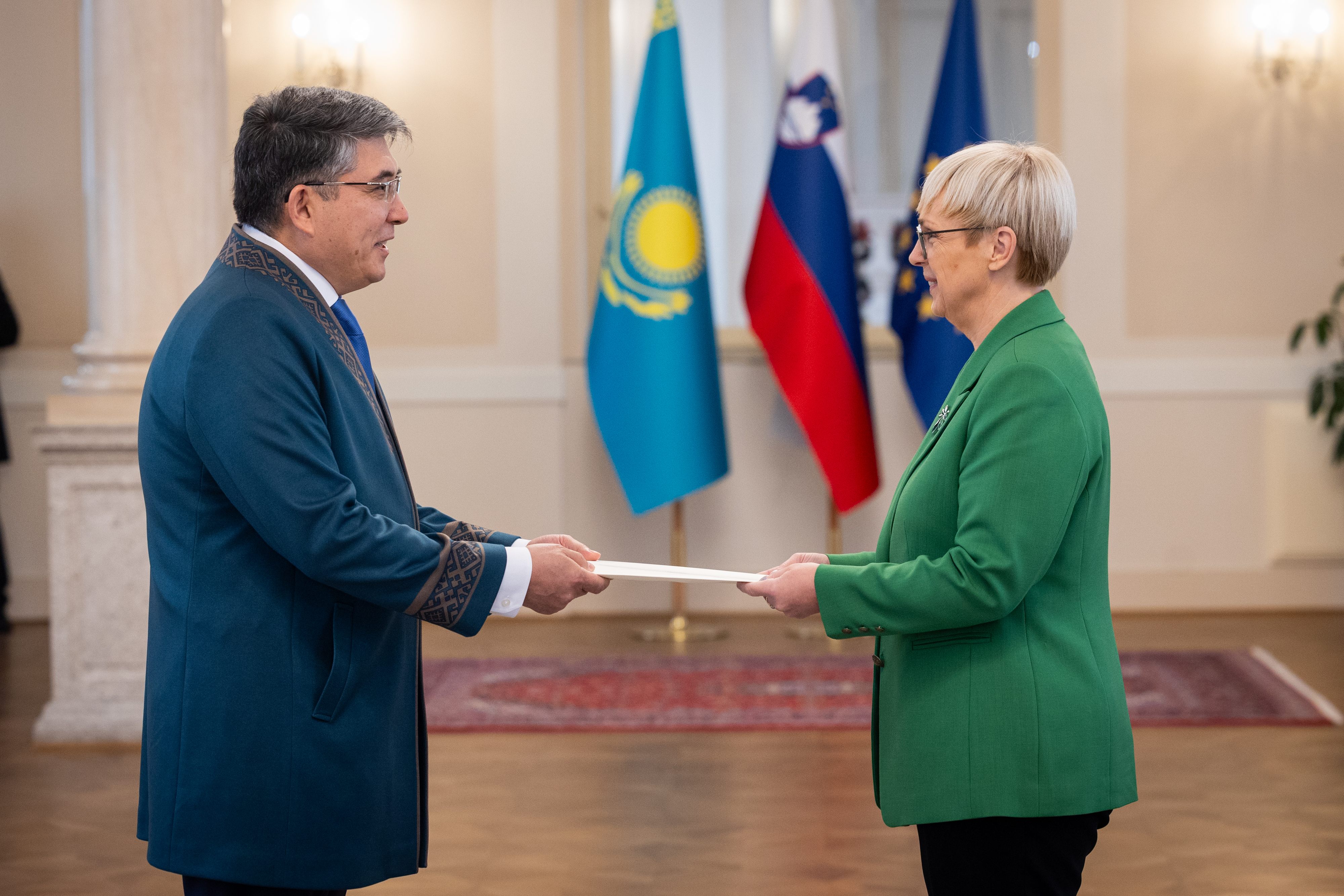 Словения Президентінің Сарайында Қазақстан Елшісінің Сенім грамоталарын тапсыру рәсімі өтті