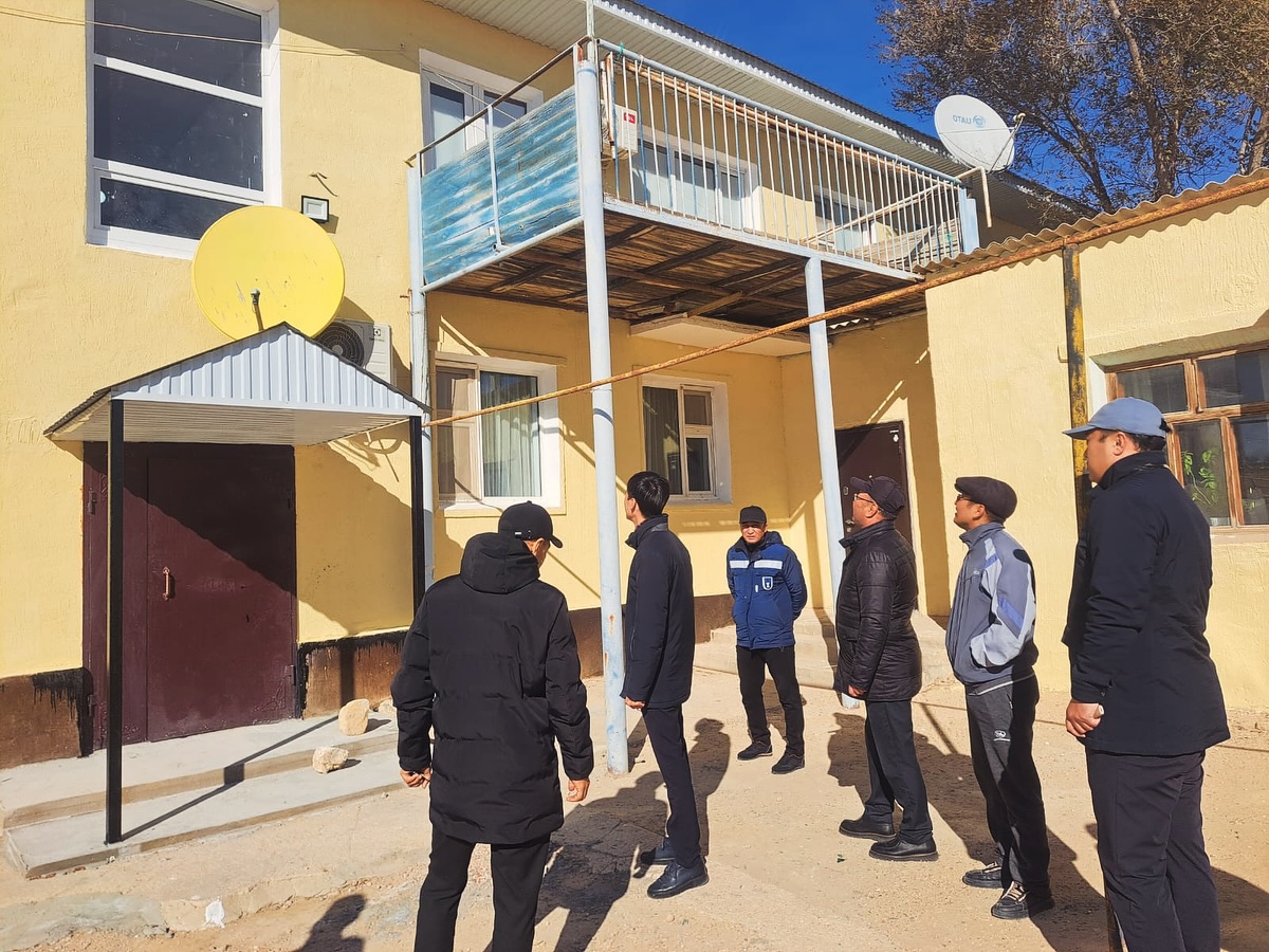 Проведен осмотр хода ремонтных работ в многоквартирных домах в поселке Курык