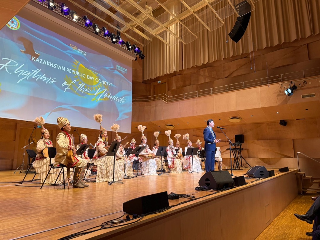 Қазақстан Республикасы Күнін және Қазақстанның Мемлекеттік Егемендігі туралы декларациясының 35 жылдығын мерекелеу құрметіне Таллиннде қазақстандық әртістердің «The Rhythms of the Nomads» концерті өтті.
