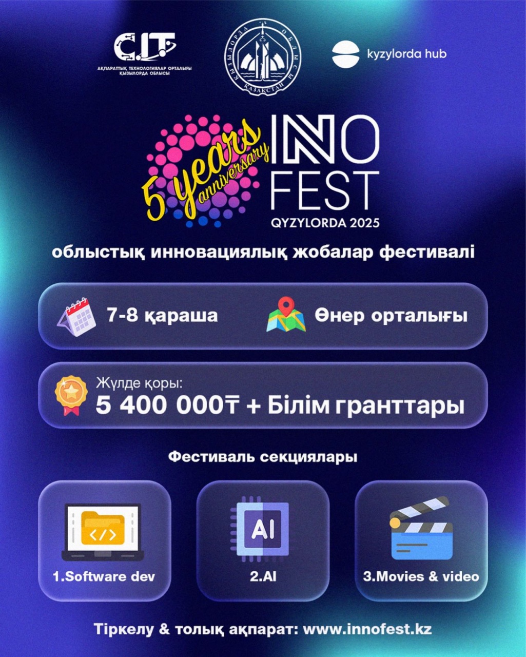 «Inno.Fest»-2025 ииновациялық жобалар фестивалі өтеді