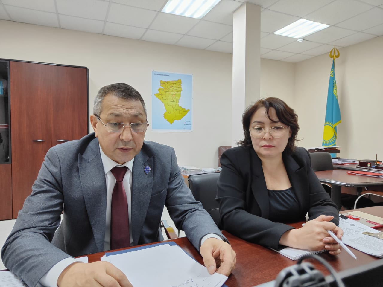 Уполномоченный по этике провёл совещание с руководителями ветеринарных станции Костанайской области