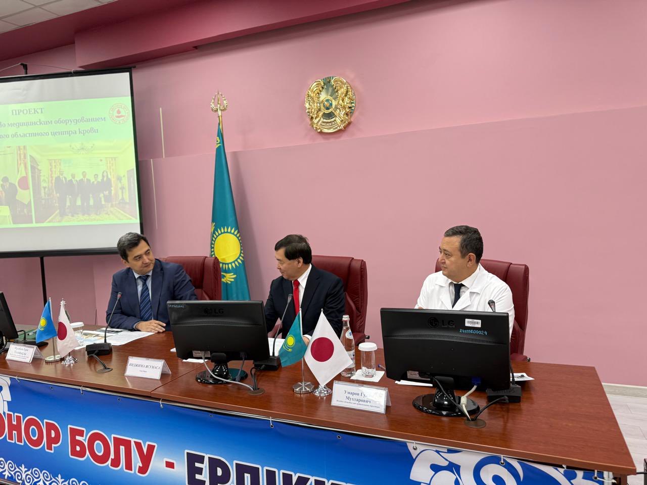 Жапондық «Шөп тамыры» жобасы Жамбыл облыстық қан орталығында жүзеге асырылуда