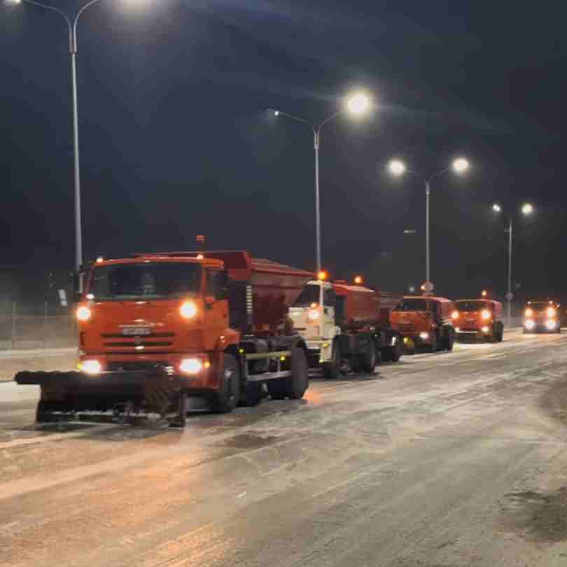 В столице начался снежный сезон!