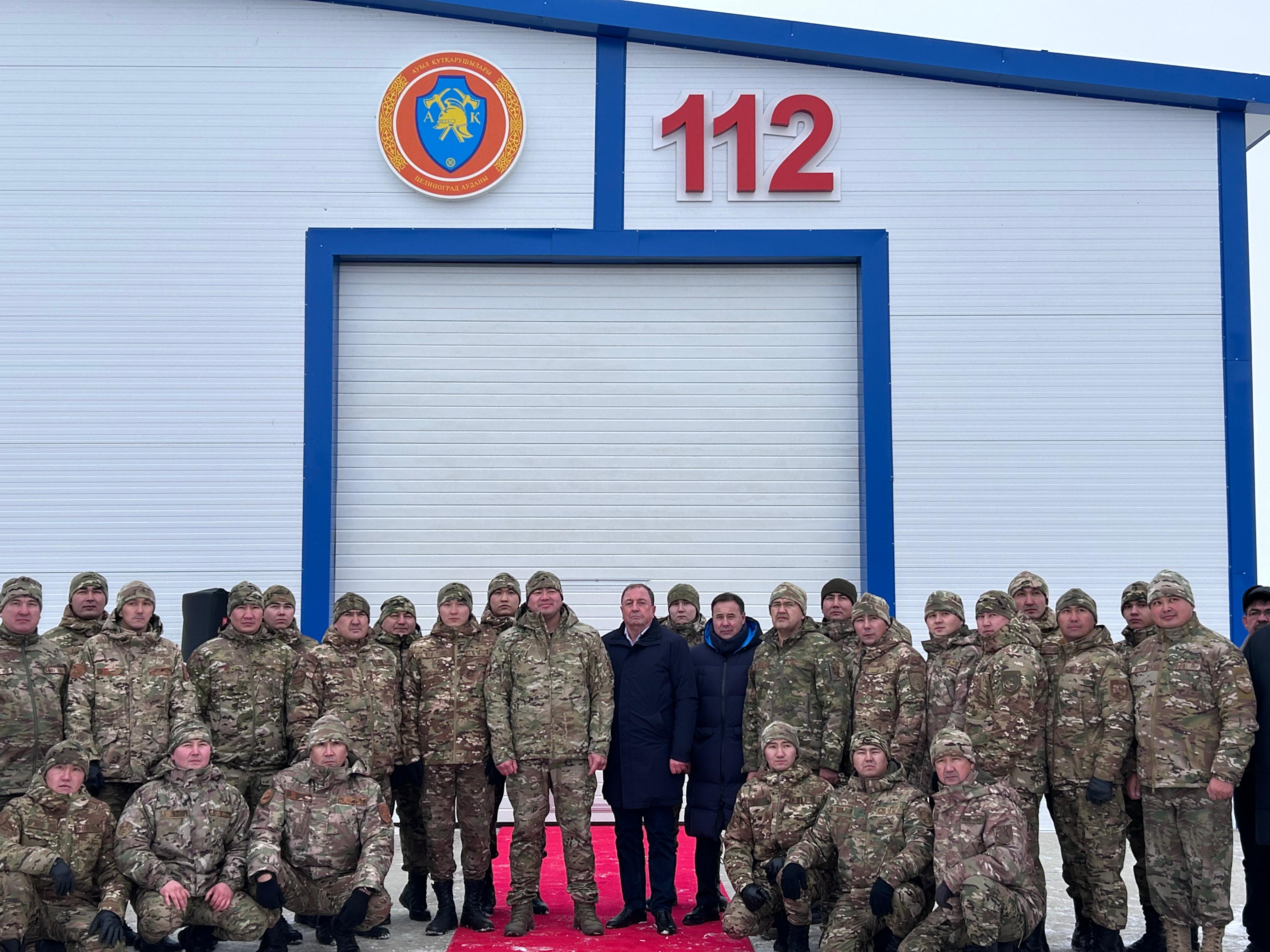 Торжественное открытие пожарного депо в селе Родина