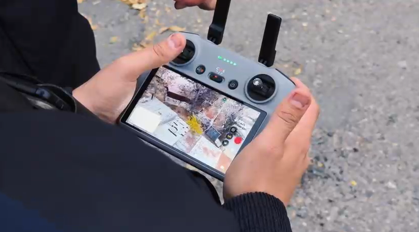 В Шымкенте полицейский беспилотник застал закладчика за работой