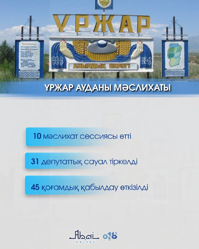 Абай облысы мәслихаты аудандардағы өкілдік органдардың қызметіндегі ашықтықты арттыру мақсатында аудандық мәслихаттардың жұмысын ұсынады