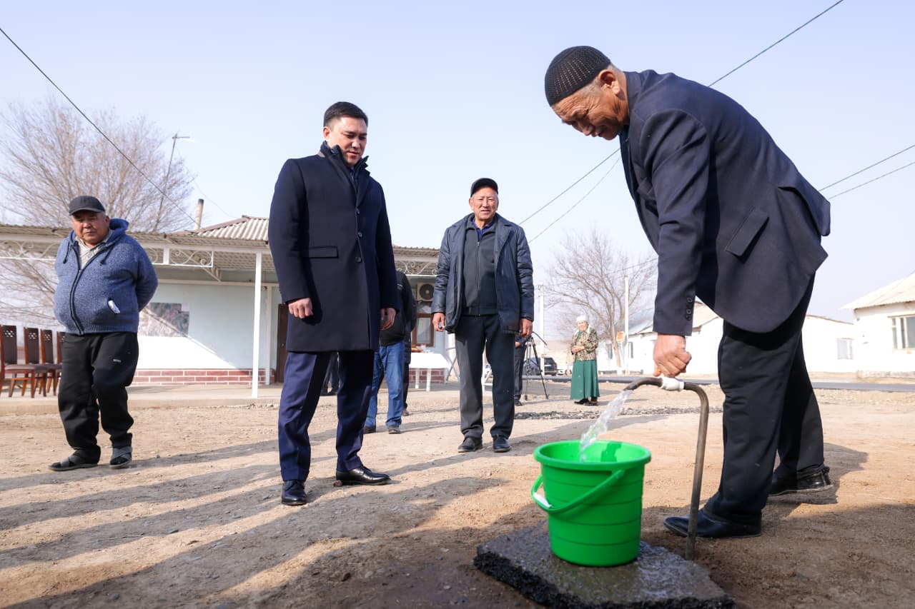 В ШЫМКЕНТЕ В ЖИЛОМ МАССИВЕ "АЙКӨЛ" ЗАПУСТИЛИ СИСТЕМУ ВОДОСНАБЖЕНИЯ