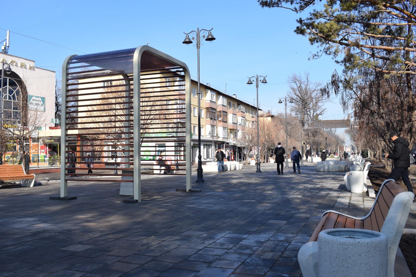 В Талдыкоргане открыта обновлённая пешеходная зона «Арбат»