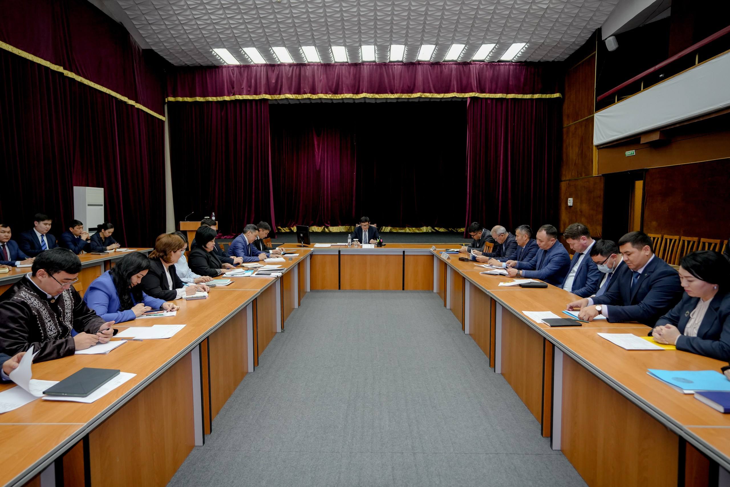 Состоялось заседание городского акимата