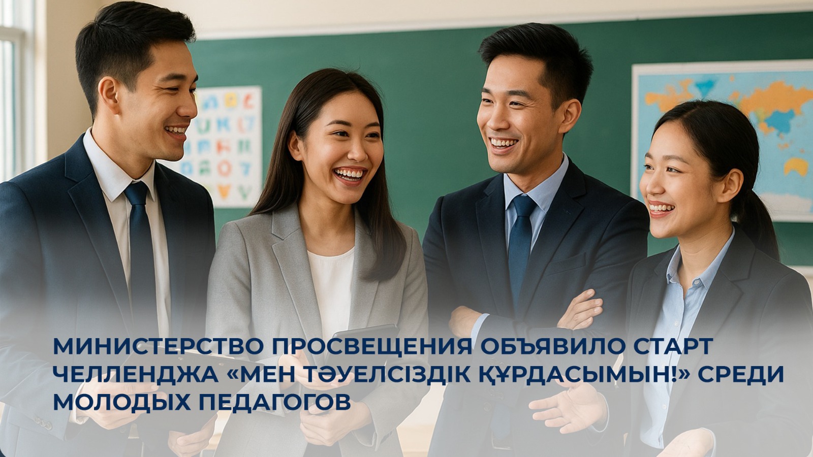Министерство просвещения объявило старт челленджа «Мен Тәуелсіздік құрдасымын!» среди молодых педагогов