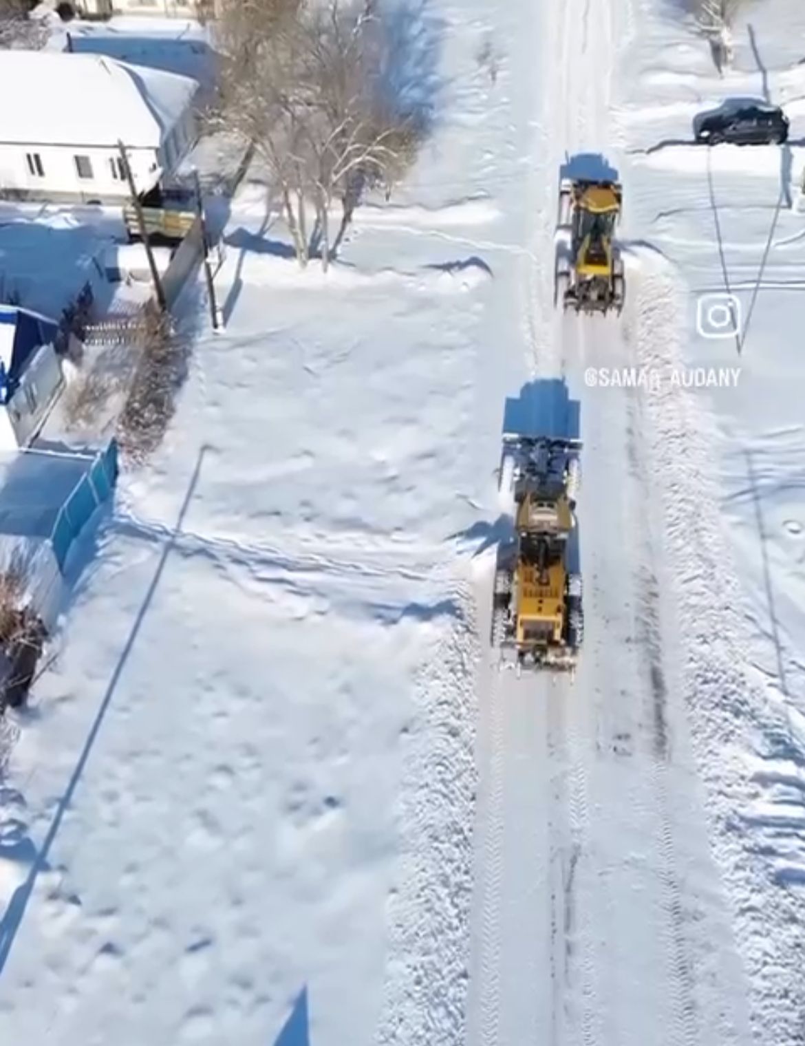 Самар ауданында қардан тазарту жұмыстары қарқын ала түсті