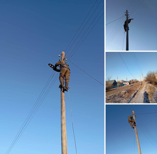 В округе продолжается работа по ремонту уличного освещения в селе Сенжарка. Произведена замена  более 10-ти перегоревших фонарей в селе Новорыбинка.