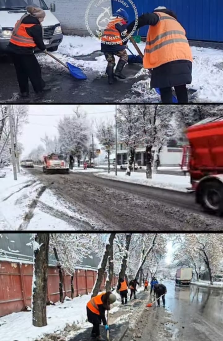 В Турксибском районе коммунальные службы переведены на усиленный режим работы