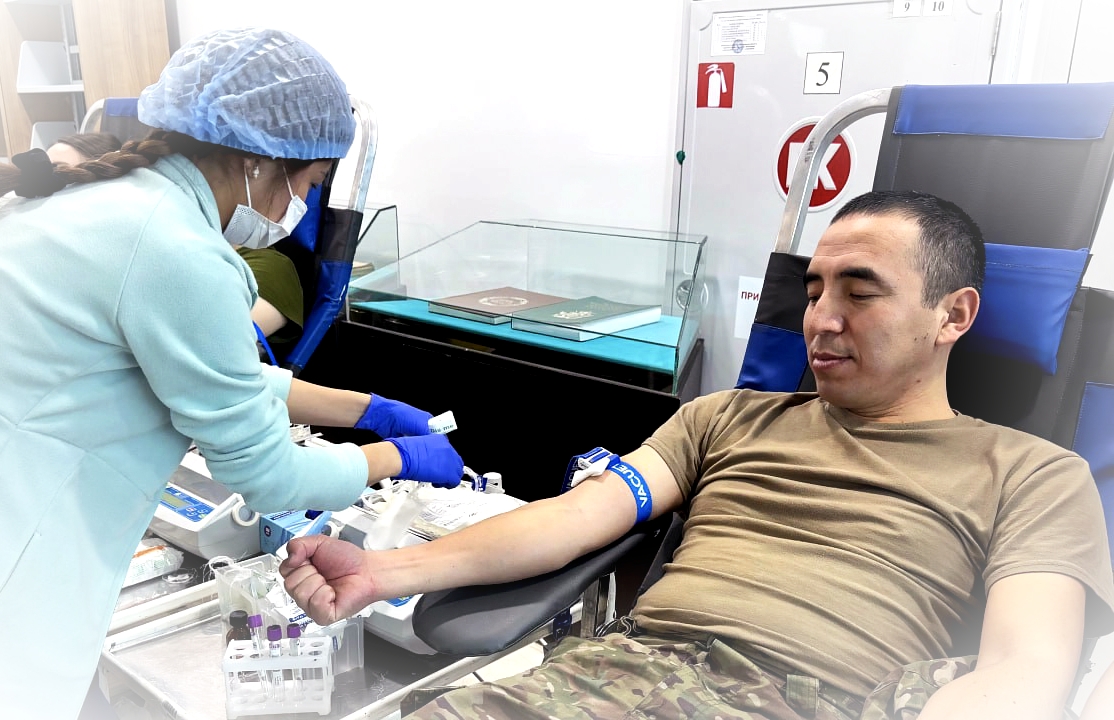 Ұлттық қорғаныс университетінде донорлық акция өтті