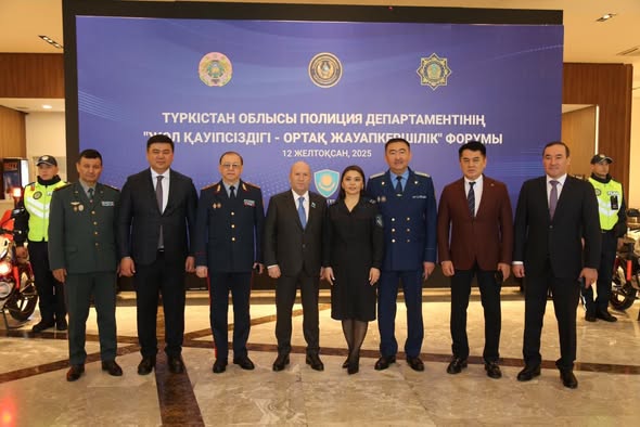 Заң мен тәртіп: Түркістанда жүргізушілерге арналған профилактикалық форум өтті