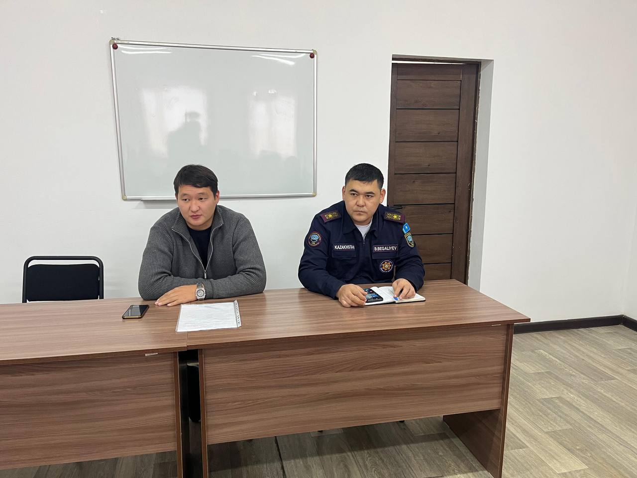 Шу ауданында жеке құрамға түсіндіру жұмыстары жүргізілді