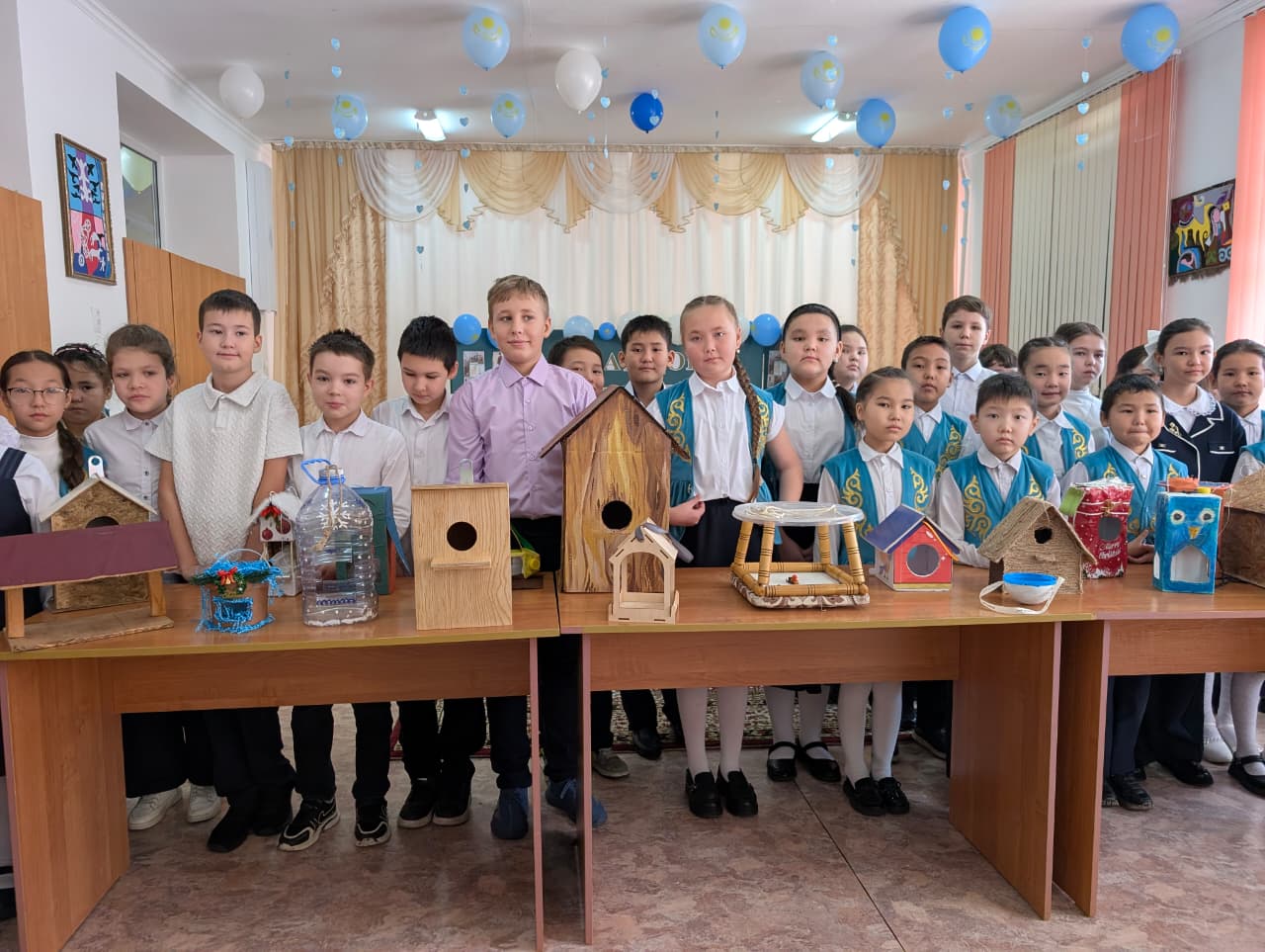В городе Абай состоялась акция «Подари дом птицам»