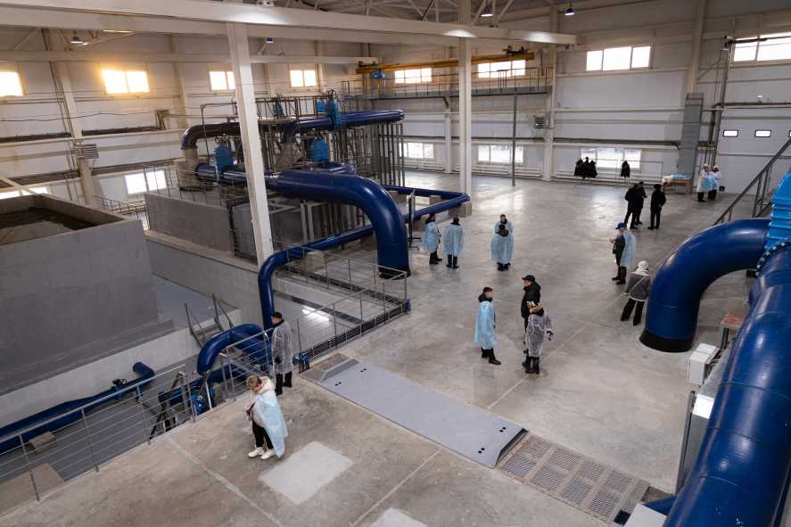 Жаңа жоғары технологиялық су тазарту кешені іске қосылды