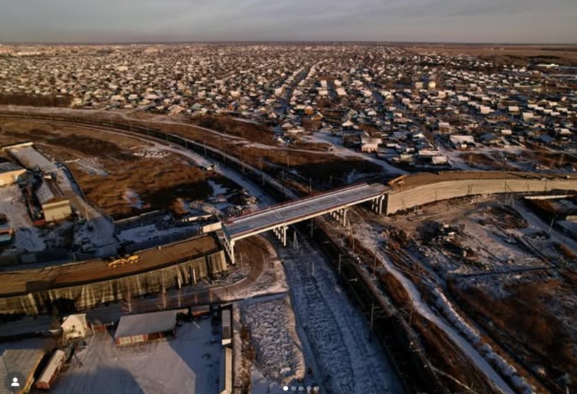 Строительство путепровода по ул. Универсальная завершено на 80%