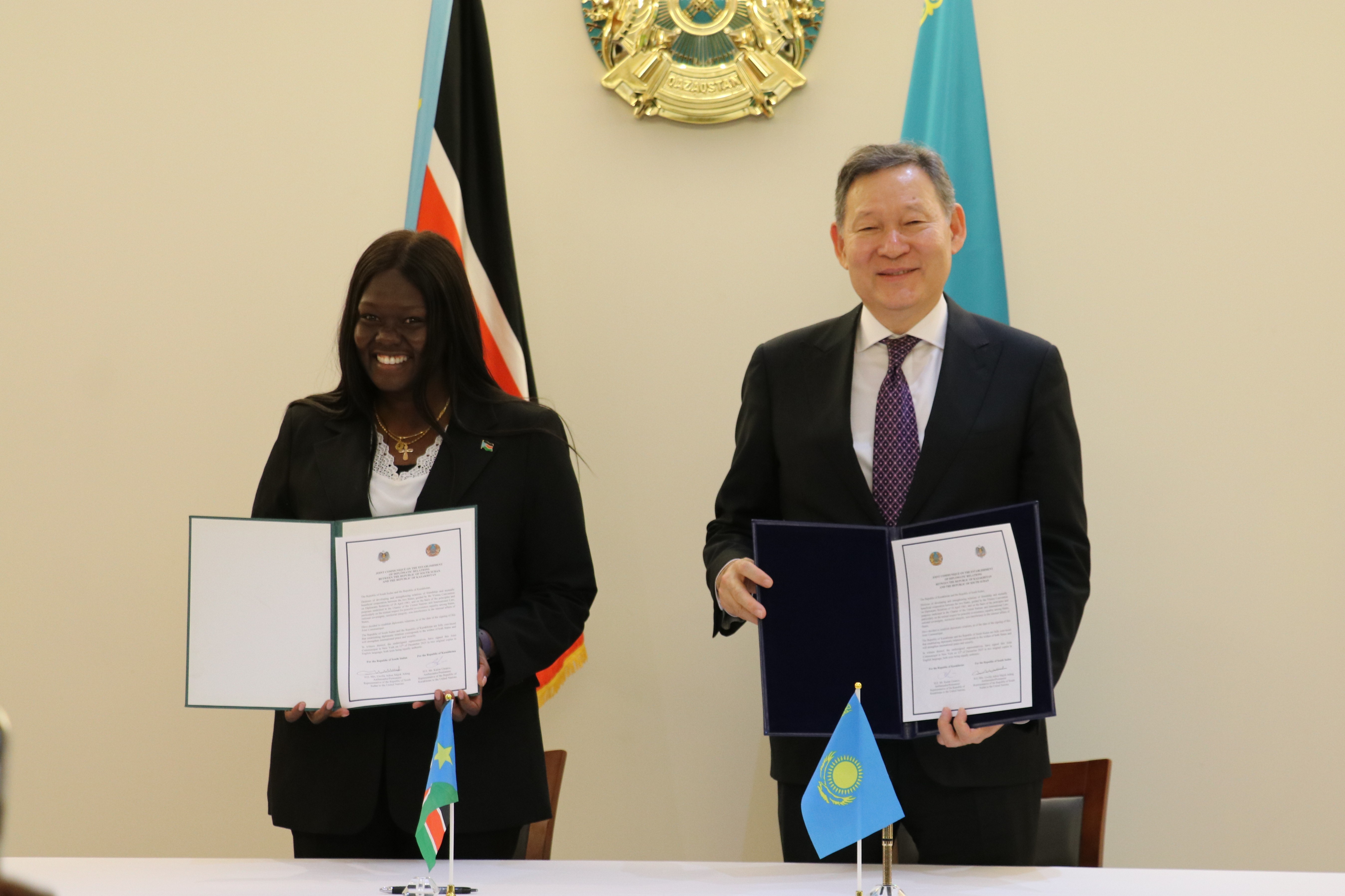 Kazakhstan and South Sudan Established Diplomatic Relations