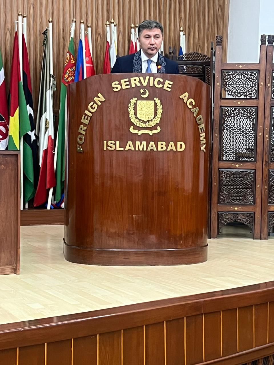 Қазақстанның Пәкістандағы Елшісі Пәкістан Дипломатиялық қызмет академиясында екіжақты және өңірлік ынтымақтастық жөнінде дәріс оқыды