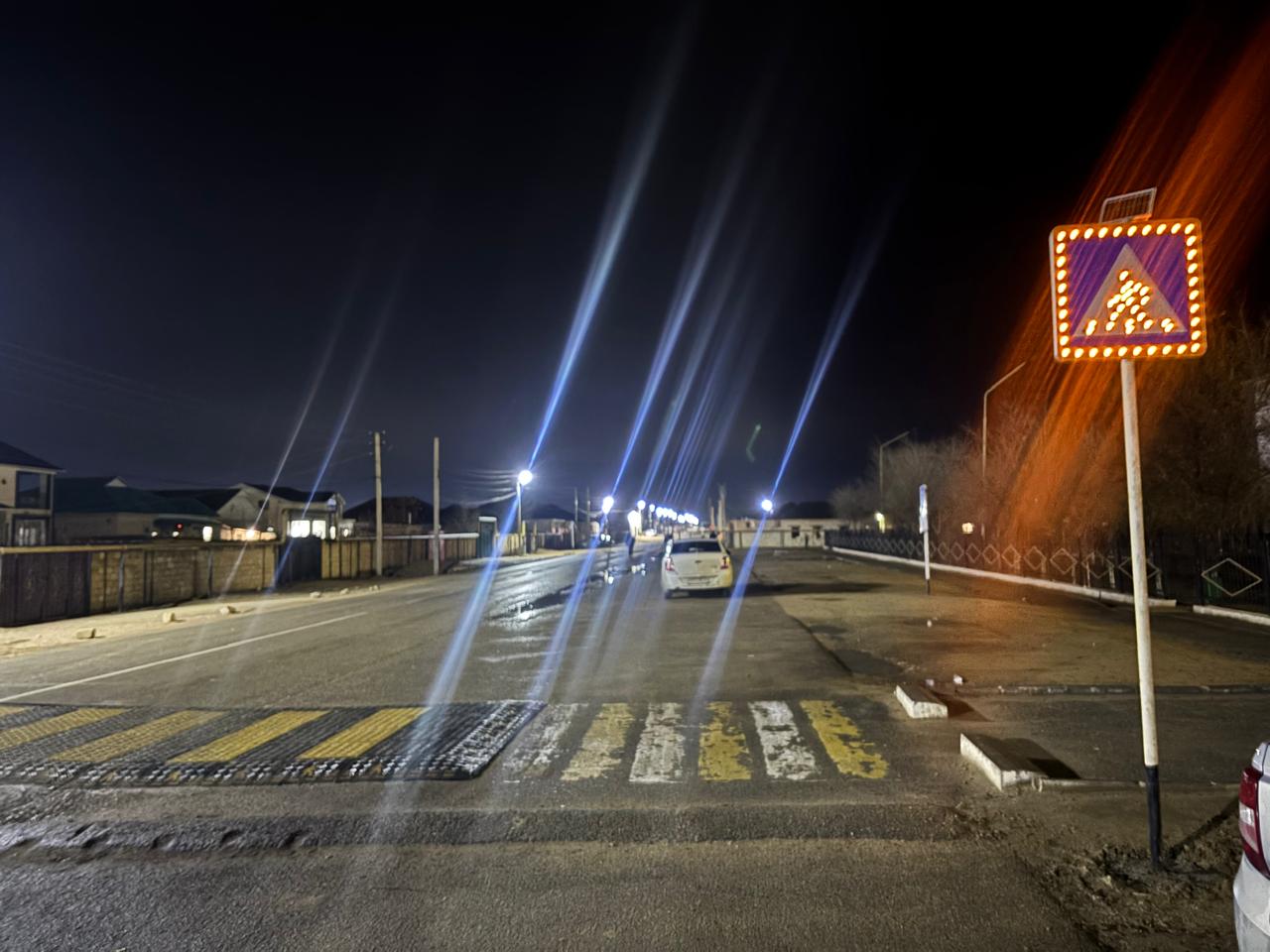 Жаңа жол белгілері орнатылды.