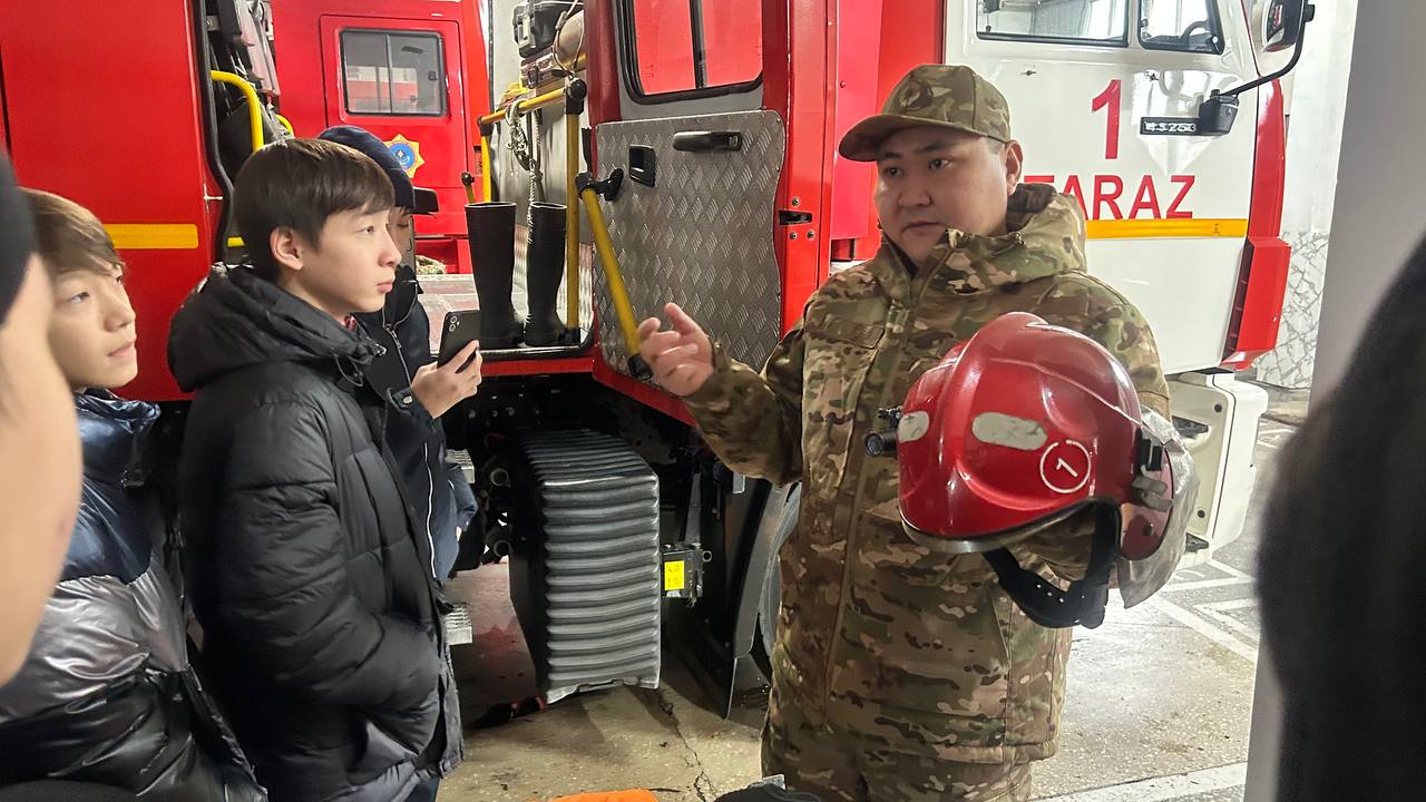 Тараз қаласындағы өрт сөндіру бөлімінде ашық есік күні өтті