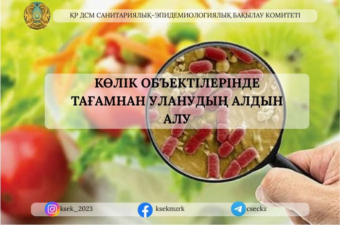 Көлік объектілерінде тағамнан уланудын алдын алу