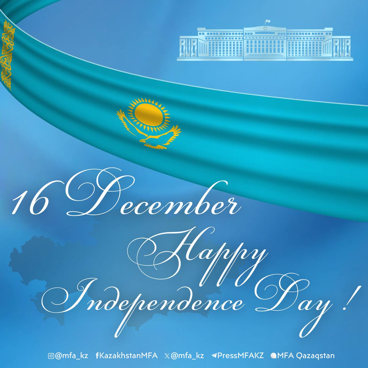 Happy Republic of Kazakhstan's Independence Day